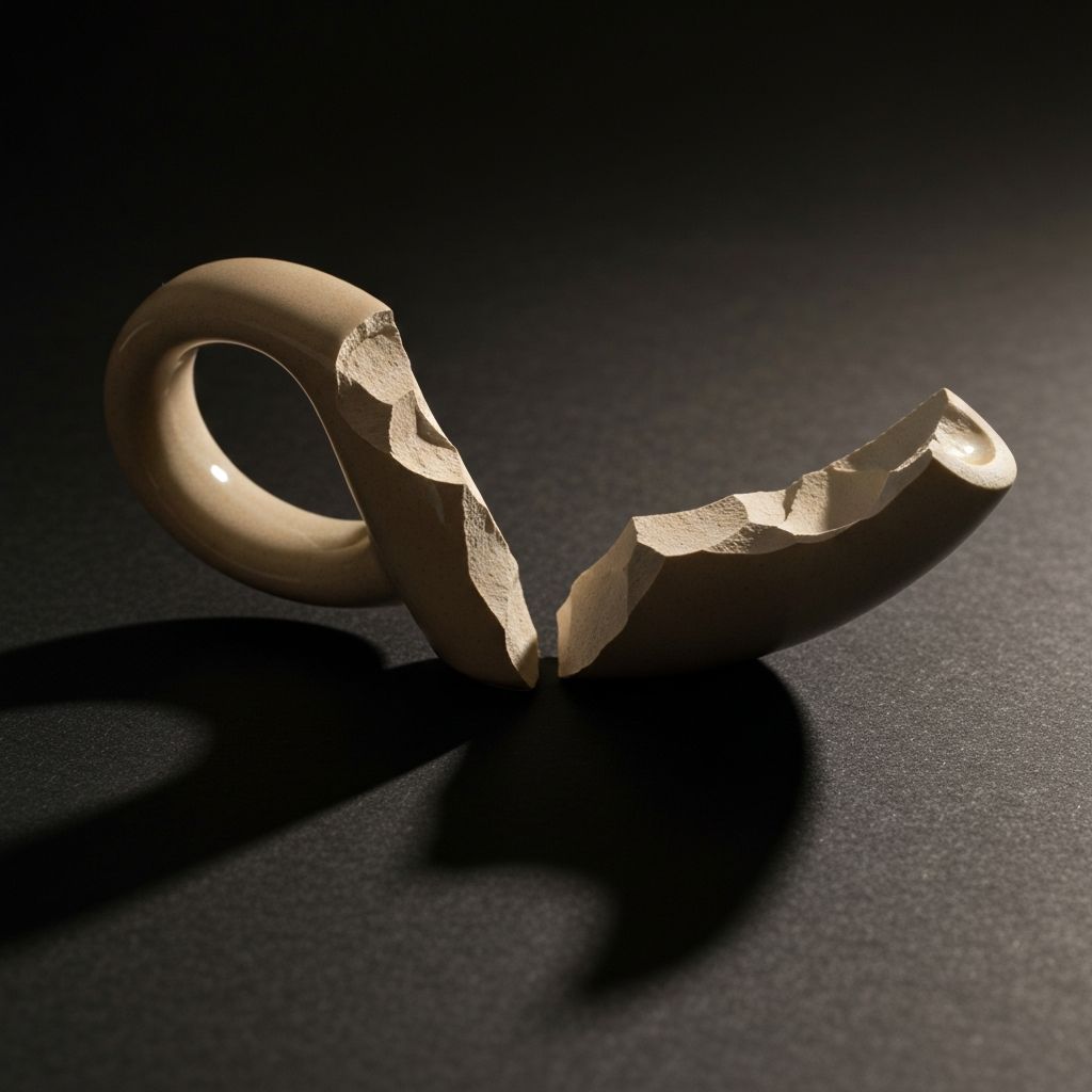 Before repair - broken object